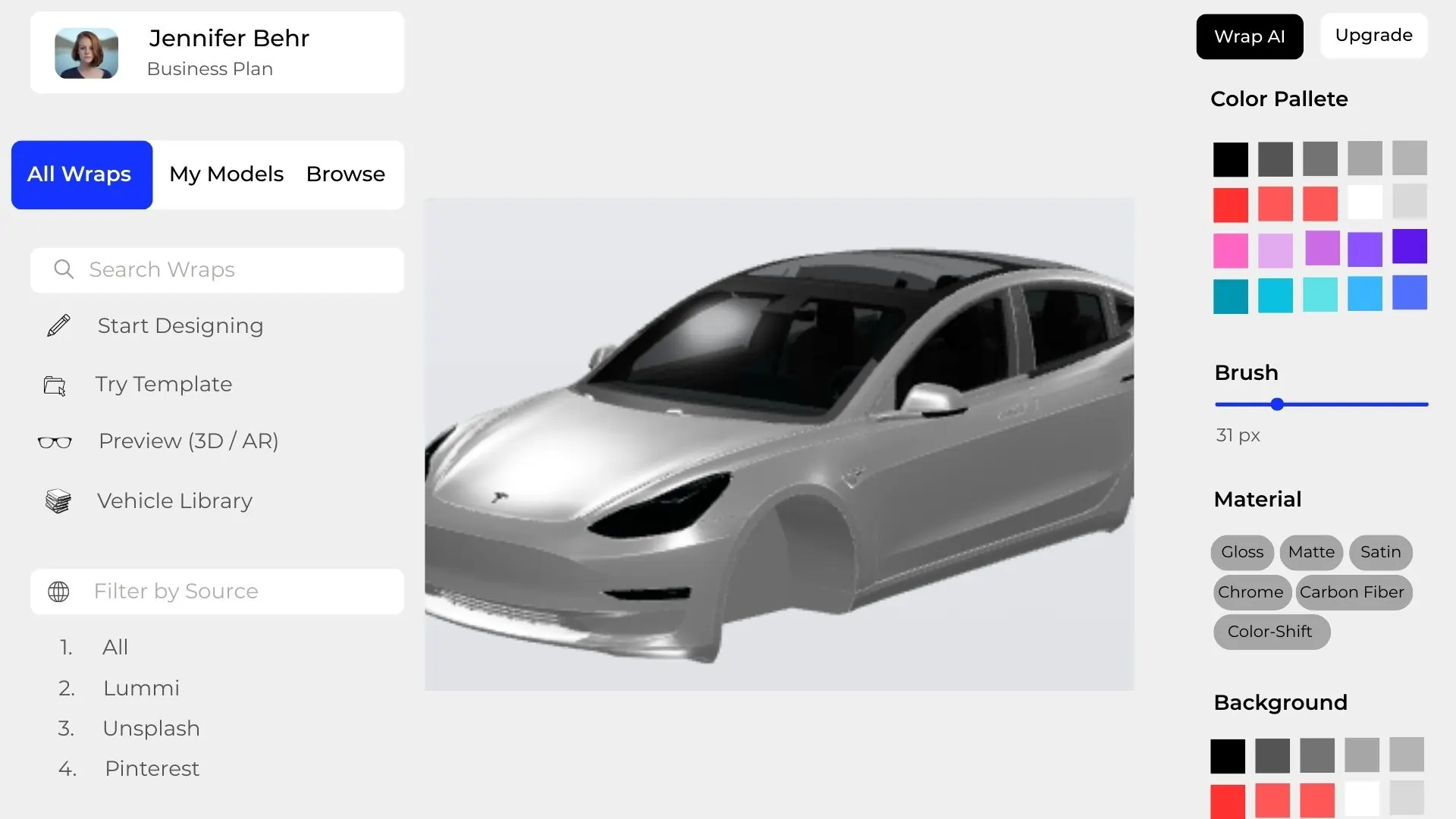 Upload dashboard